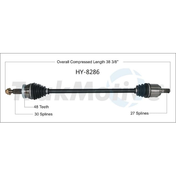 Surtrack Axle Cv Axle Shaft, Hy-8286 HY-8286 - main
